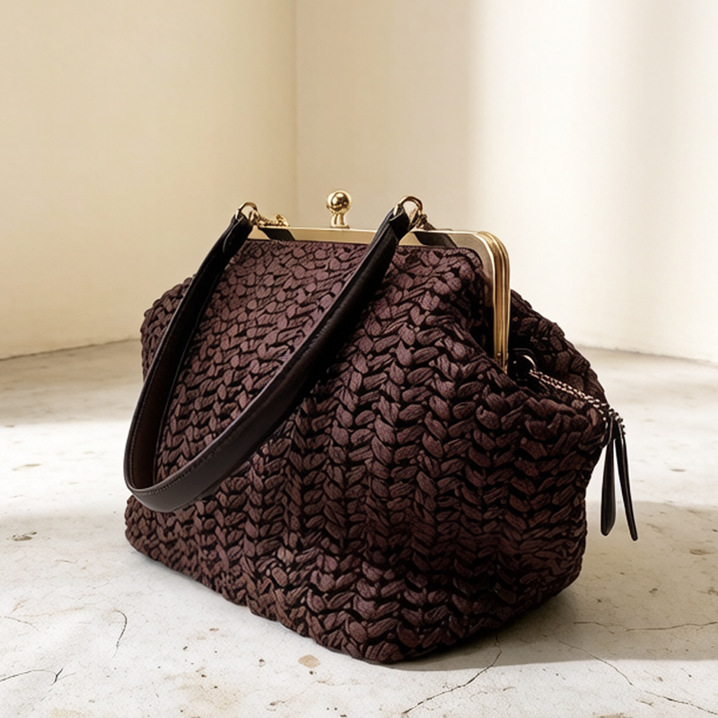 Hand-Woven Kisslock Frame Shou - Luxury Bags Supplier ulasan dan harga