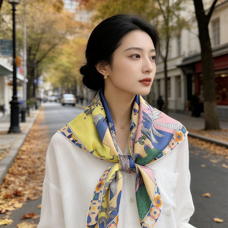 Square Silk Scarf 90CM Luxury  - Luxury Bags Supplier ulasan dan harga