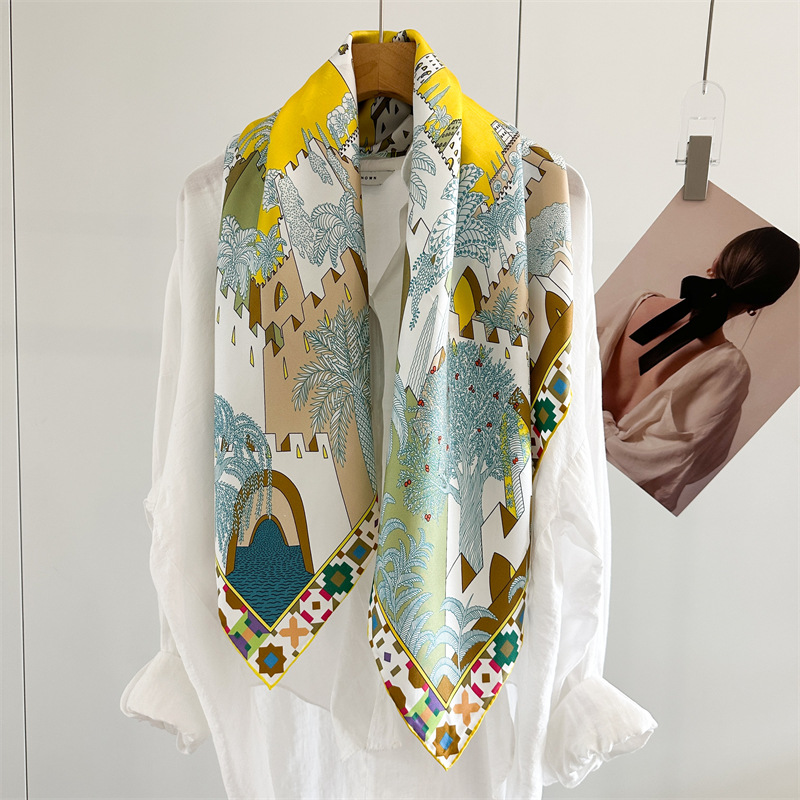 Square Silk Scarf 90CM Luxury  - Luxury Bags Supplier ulasan dan harga