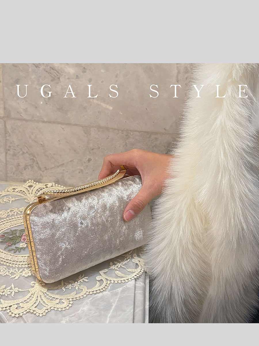 UGALS Velvet Box Bag Evening P - Luxury Bags For Young Women ulasan dan harga