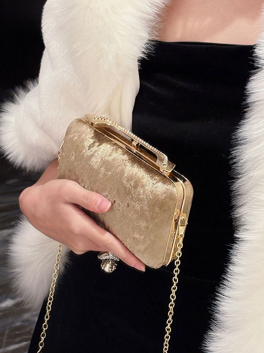 UGALS Velvet Box Bag Evening P - Luxury Bags For Young Women ulasan dan harga