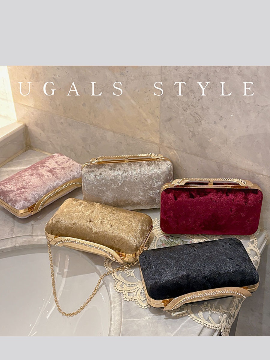 UGALS Velvet Box Bag Evening P - Luxury Bags For Young Women ulasan dan harga