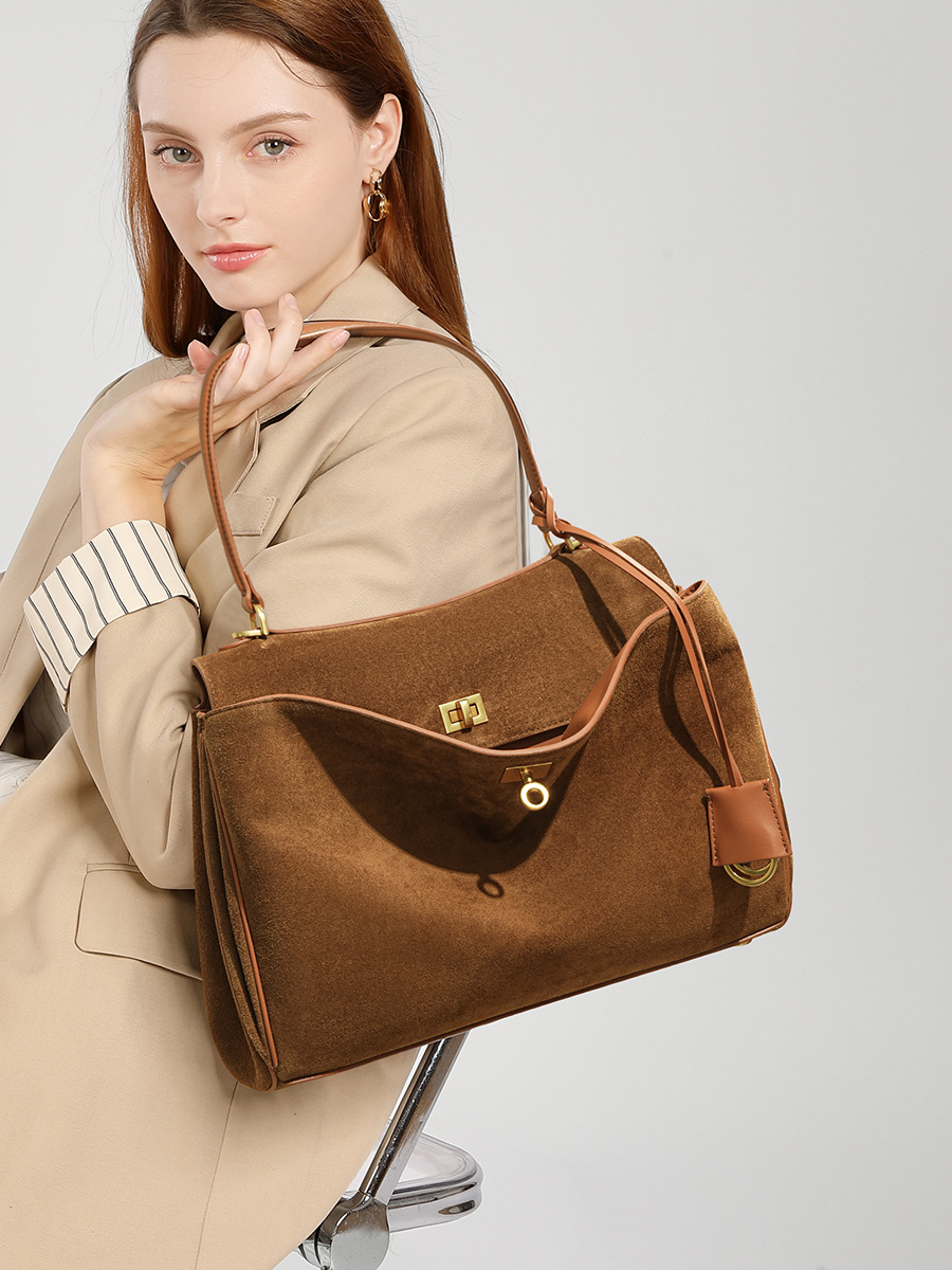Autumn Winter Women's Suede ge - Luxury Tote Bags With Zipper ulasan dan harga