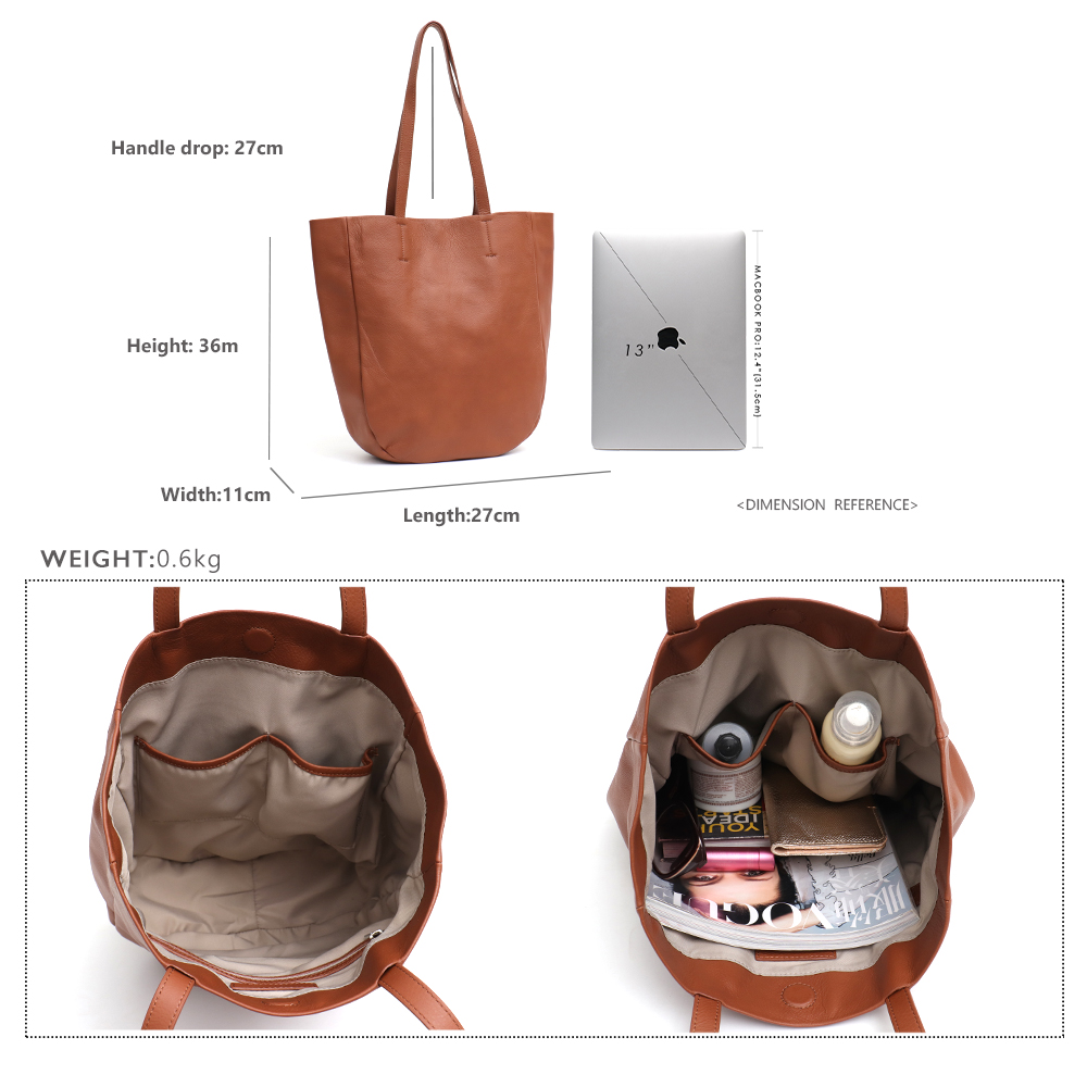 SC Luxury Italian Genuine Leat - Luxury Tote Bags With Zipper ulasan dan harga