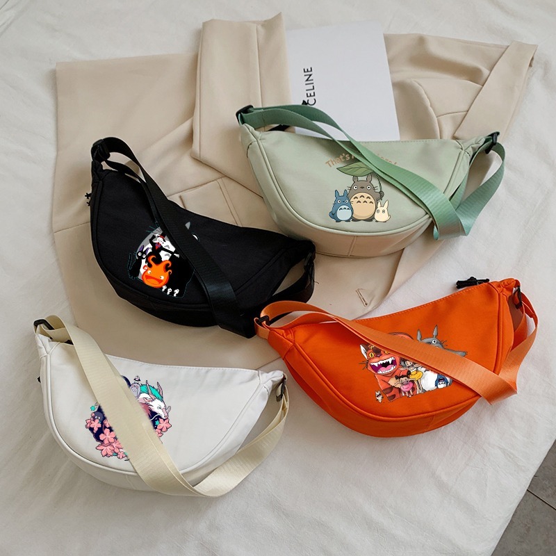 Totoro Crossbody Bags for Wome - Shoulder Bag Slouchy ulasan dan harga