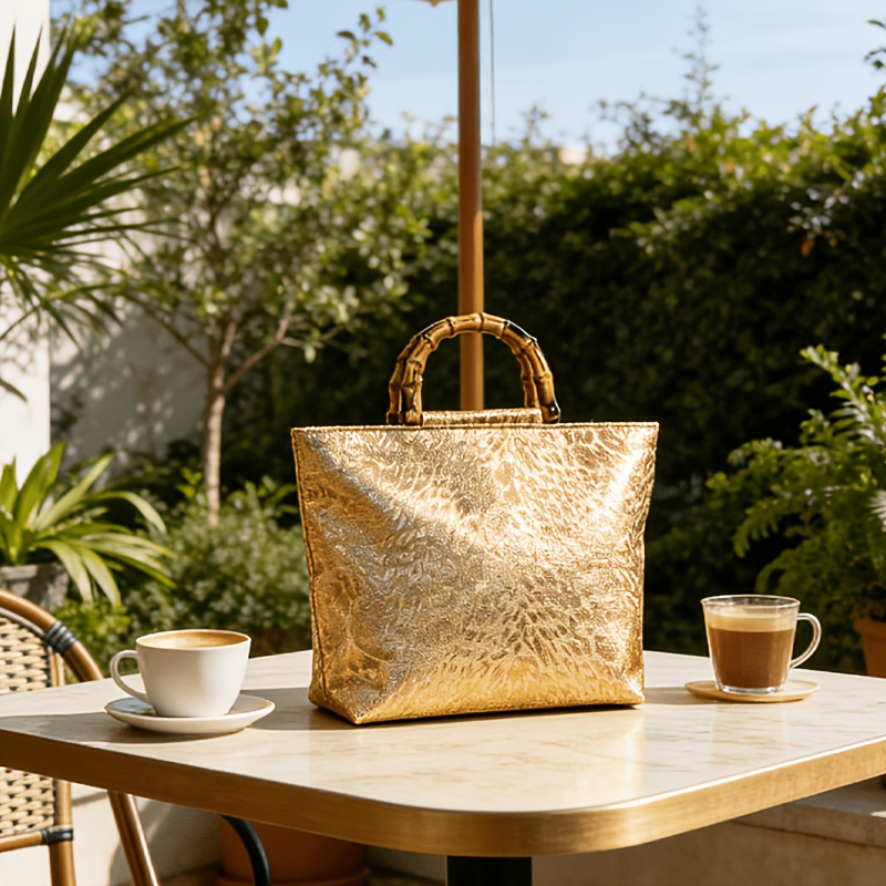 Light luxury metallic gold jac - Luxury Bags Supplier ulasan dan harga