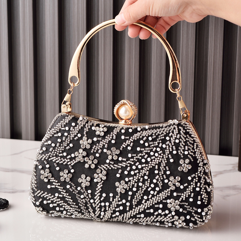 Black Handbag Beading Vintage  - Luxury Bags In China Wholesale ulasan dan harga