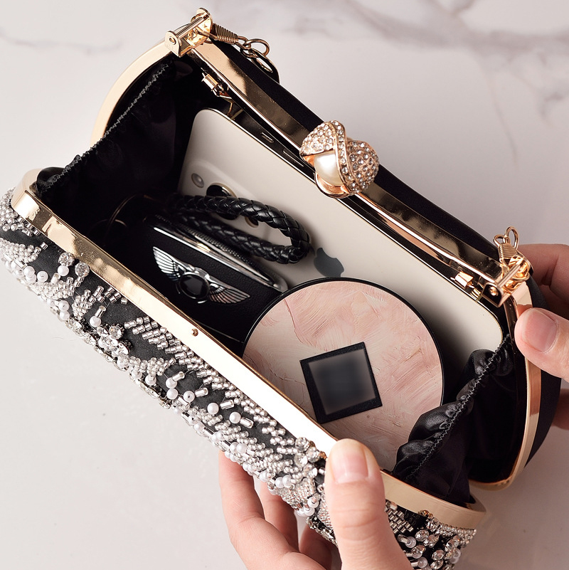 Black Handbag Beading Vintage  - Luxury Bags In China Wholesale ulasan dan harga