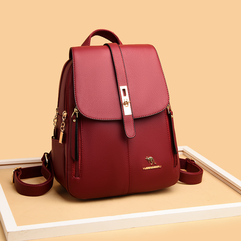 Luxury Women Leather Backpacks - Luxury Tote Bags With Zipper ulasan dan harga