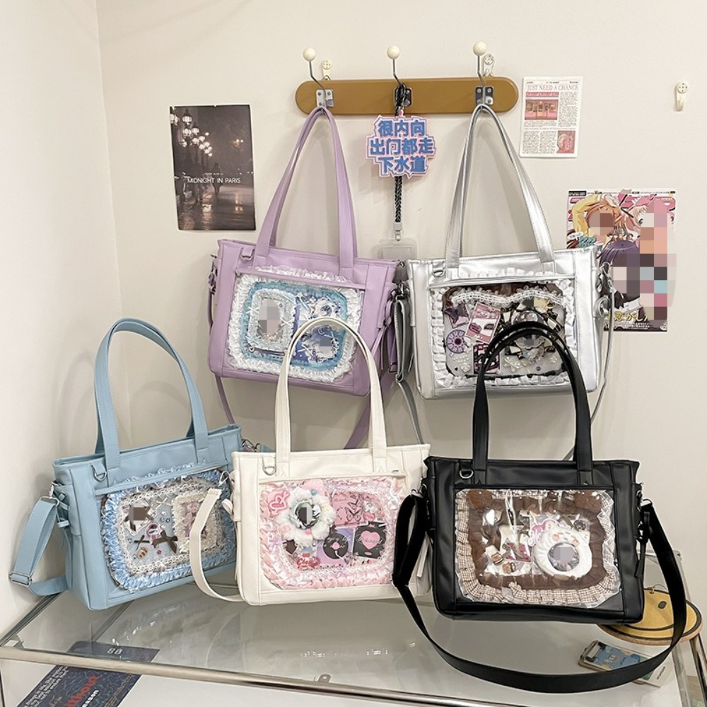 New Japanese Cute Kawaii Girls - Luxury Tote Bags With Zipper ulasan dan harga