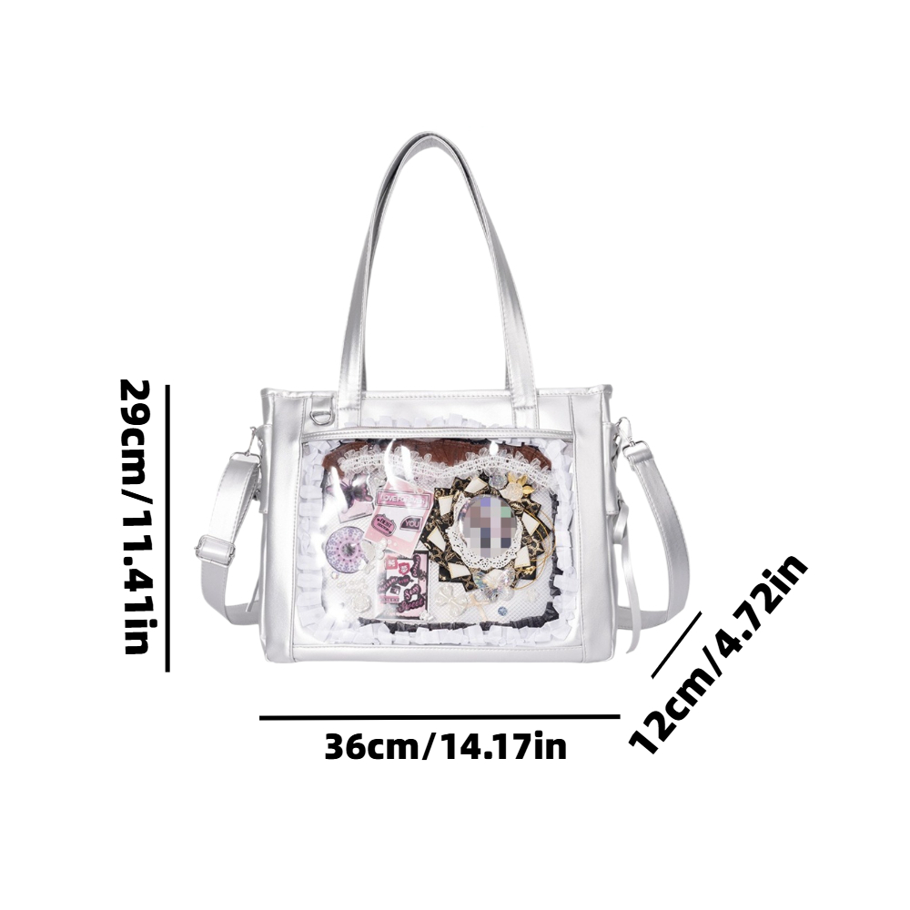 New Japanese Cute Kawaii Girls - Luxury Tote Bags With Zipper ulasan dan harga