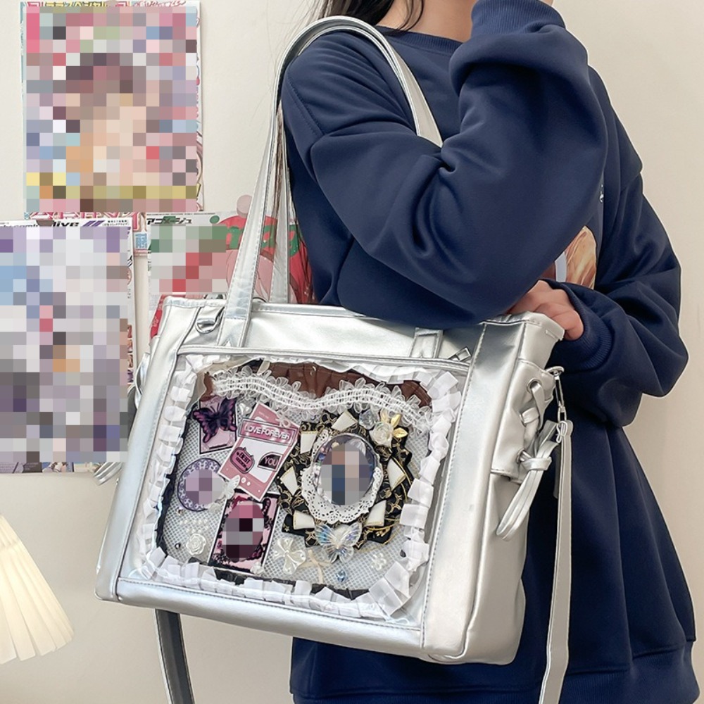 New Japanese Cute Kawaii Girls - Luxury Tote Bags With Zipper ulasan dan harga