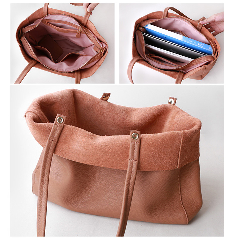 Women Tote Bag Luxurious Genui - Luxury Tote Bags With Zipper ulasan dan harga