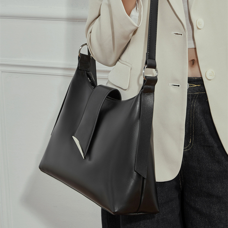 Hifashion Cowhide Genuine Leat - Luxury Tote Bags With Zipper ulasan dan harga