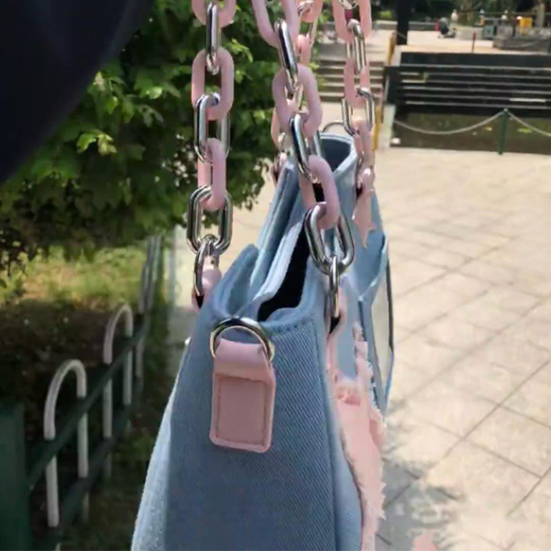 Denim Women Underarm Shopper T - Luxury Tote Bags With Zipper ulasan dan harga