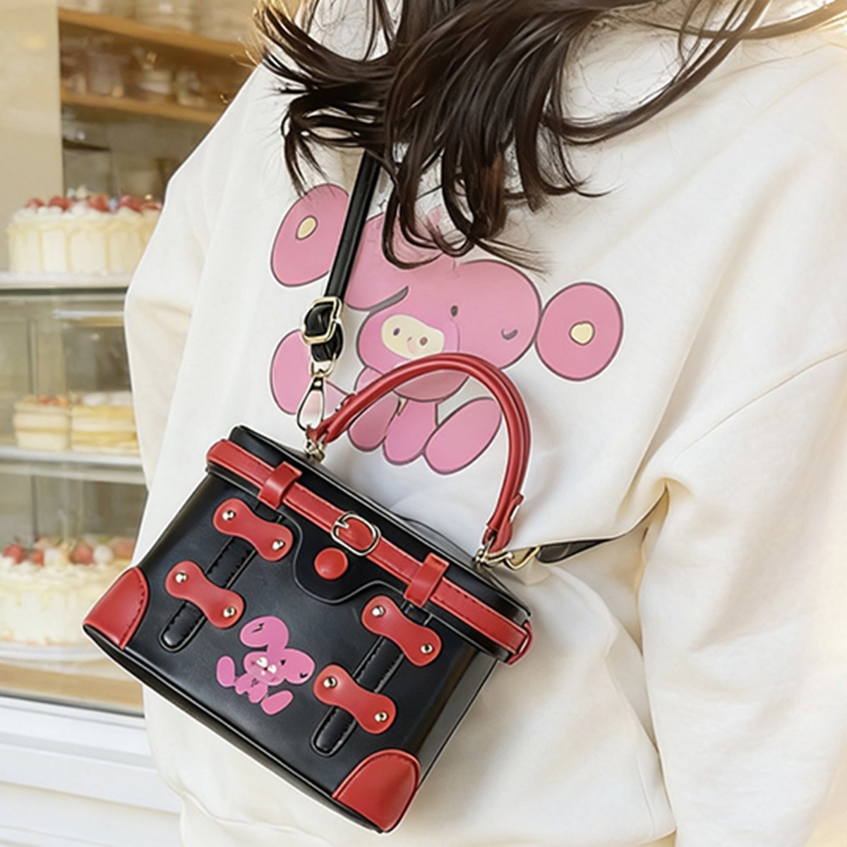 New Luxury Designer Rivet PU L - Luxury Bags In China Wholesale ulasan dan harga