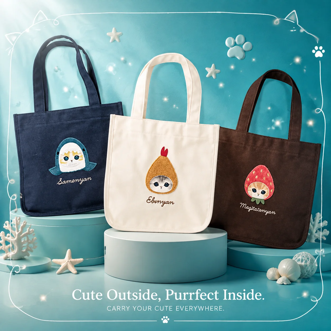 Japanese Mofusand Same Style N - Shoulder Bag Slouchy ulasan dan harga