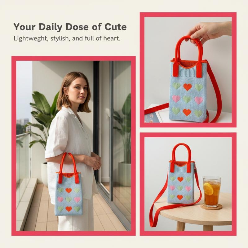 Fashion Knitted Mini Shoulder  - Shoulder Bag Slouchy ulasan dan harga