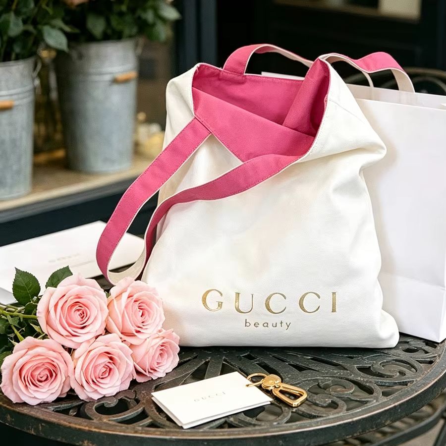 GUCCIs bag Women Canvas Tote B - Shoulder Bag Slouchy ulasan dan harga